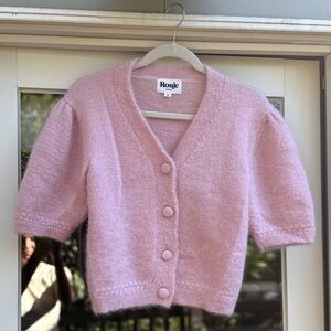 Rouje Pink Cardigan Sweater
